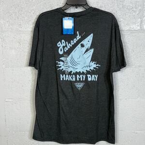 Columbia Men's Mako Graphic T-Shirt - Charcoal Heather XL